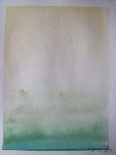 Peinture intitulée "Greener" par Richard Mangold, Œuvre d'art originale, Huile