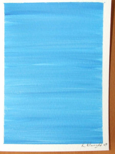 Peinture intitulée "Ocean Card" par Richard Mangold, Œuvre d'art originale, Huile
