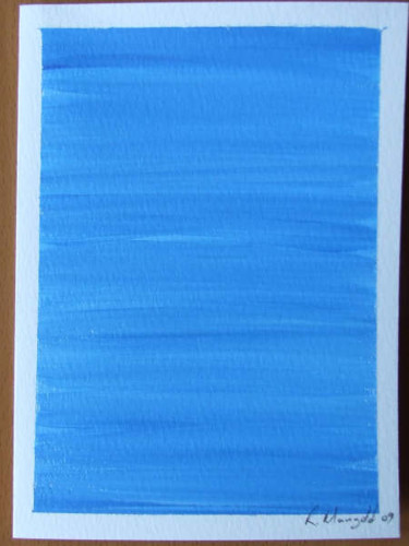 Peinture intitulée "Ocean Card" par Richard Mangold, Œuvre d'art originale, Huile