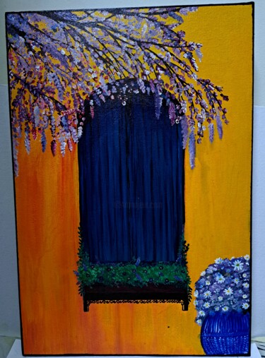 Painting titled "Blossom" by Richa Shiv Mangal, Original Artwork, Acrylic