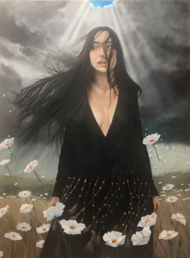 Painting titled "Persephone" by Richard Ferguson, Original Artwork, Oil