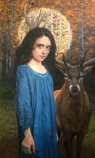 Painting titled "Refuge" by Richard Ferguson, Original Artwork, Oil Mounted on Wood Panel