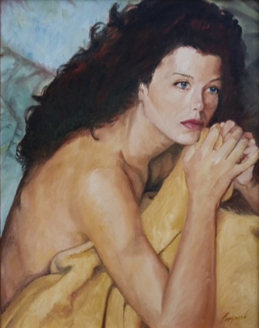 Pintura intitulada "Waking Moment" por Richard Ferguson, Obras de arte originais, Óleo