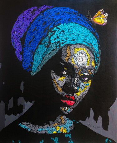 Peinture intitulée "Duku Series (The sc…" par Richard Adusu, Œuvre d'art originale, Acrylique