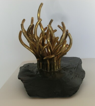 Sculpture titled "Anemone" by Richard Blaas, Original Artwork, Metals