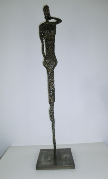 Sculpture titled "Frau" by Richard Blaas, Original Artwork, Metals