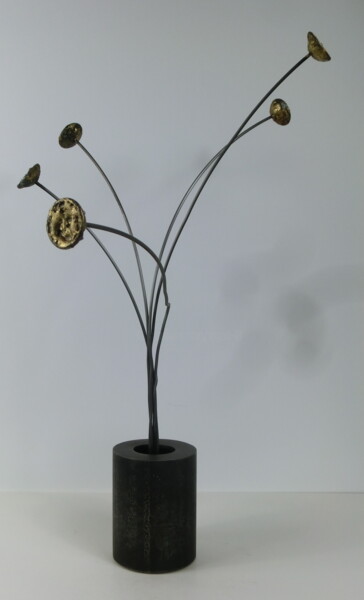 Rzeźba zatytułowany „Blumenstrauß” autorstwa Richard Blaas, Oryginalna praca, Metale
