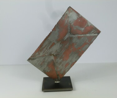 Sculpture intitulée ""Der Brief"" par Richard Blaas, Œuvre d'art originale, Métaux
