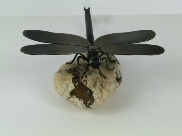Escultura titulada "Libelle" por Richard Blaas, Obra de arte original, Metales