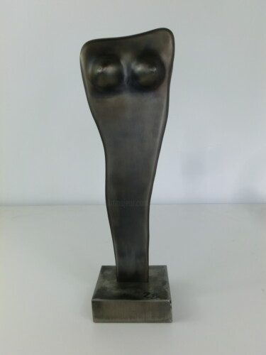 Sculpture titled "Frau 2" by Richard Blaas, Original Artwork, Metals