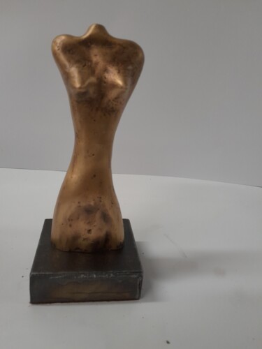 Скульптура под названием "Fräulein" - Richard Blaas, Подлинное произведение искусства, Бронза