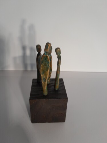 Скульптура под названием "Familie" - Richard Blaas, Подлинное произведение искусства, Литьё