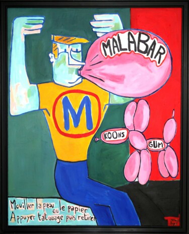 Malerei mit dem Titel "MALABAR" von Richard Boigeol, Original-Kunstwerk, Acryl Auf Keilrahmen aus Holz montiert