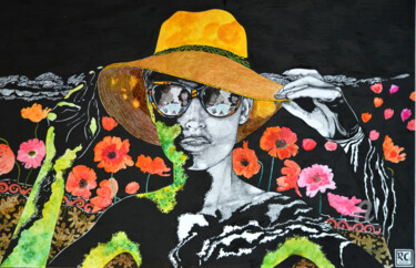 Painting titled "Summer girl" by Richard Carratier, Original Artwork