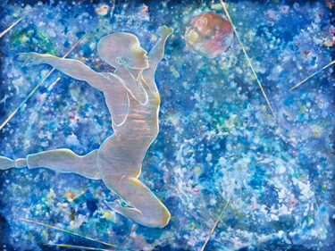 Peinture intitulée "Leap of Faith" par Richard Chenier, Œuvre d'art originale, Acrylique