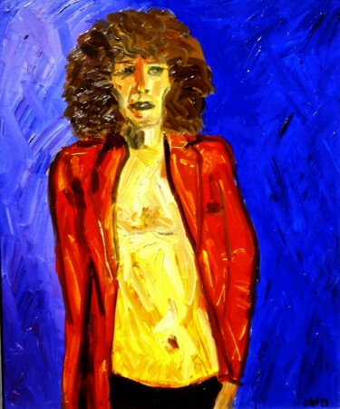 Malerei mit dem Titel "Rock star" von Richard Gillet, Original-Kunstwerk, Acryl