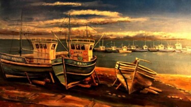 Pintura intitulada "Barranco Amarillo" por Richard Greswell, Obras de arte originais