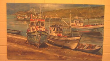 Pintura titulada "Bahia mansa Punta A…" por Richard Greswell, Obra de arte original, Acrílico