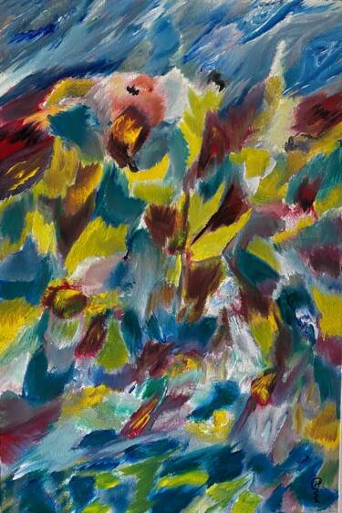 Картина под названием "Birds of Paradise" - Richard Heiens, Подлинное произведение искусства, Акрил