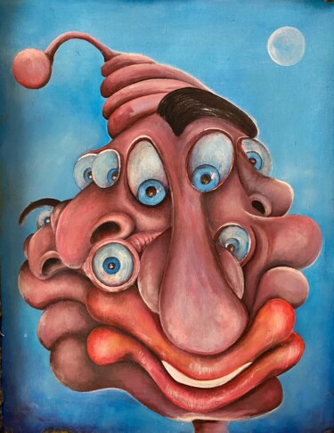 Peinture intitulée "Schizophrénie, schi…" par Richard Lorimier, Œuvre d'art originale, Acrylique Monté sur Autre panneau rig…