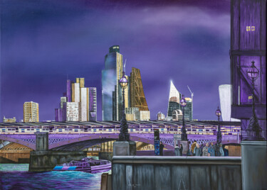 "City of London and…" başlıklı Tablo Richard Murrin tarafından, Orijinal sanat, Petrol