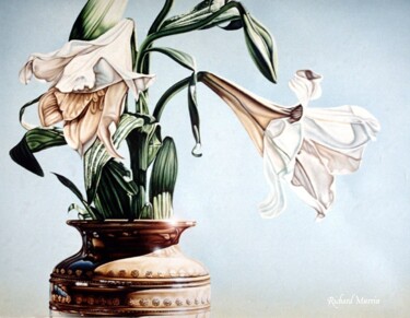 Painting titled "Millys Lillys" by Richard Murrin, Original Artwork, Oil
