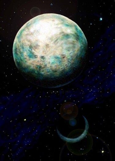 Painting titled "Pluto" by Richard Murrin, Original Artwork, Other