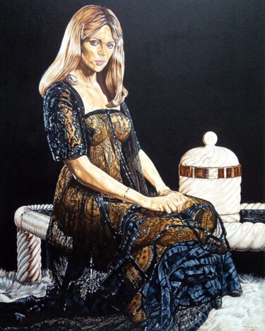 Картина под названием "Black lace" - Richard Murrin, Подлинное произведение искусства, Другой