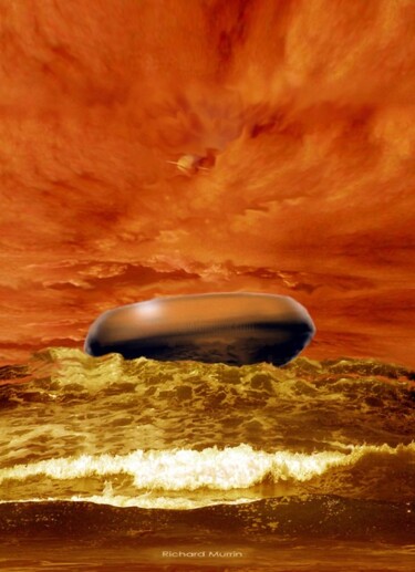 "Huygens on Titan 19…" başlıklı Dijital Sanat Richard Murrin tarafından, Orijinal sanat, Dijital Resim