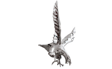 Sculpture intitulée "Eagle" par Richard Orlinski, Œuvre d'art originale, Aluminium
