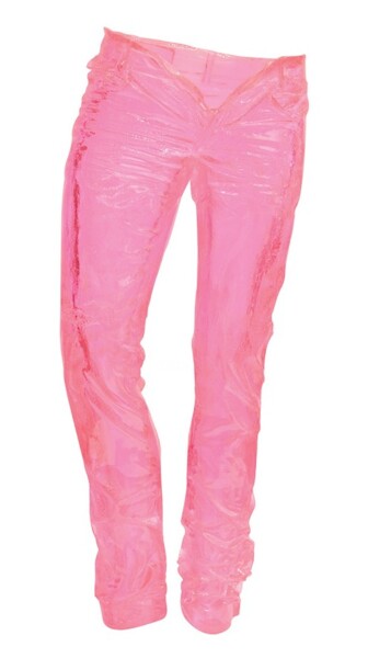 Rzeźba zatytułowany „Pink Jean” autorstwa Richard Orlinski, Oryginalna praca, Żywica