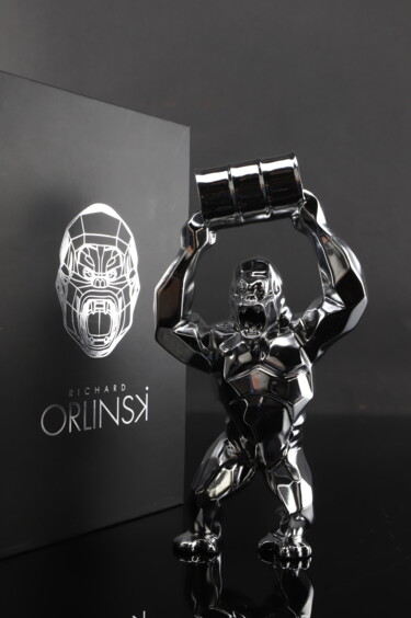 Sculpture intitulée "Kong Oil Spirit (Si…" par Richard Orlinski, Œuvre d'art originale, Résine