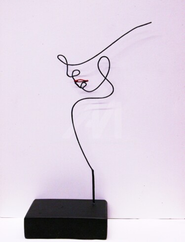 Coup de vent Sculpture titled "Coup de vent" by Richard Paquette, Original Art, Metals