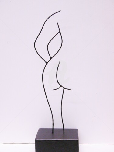 Sculpture intitulée "Féminité" par Richard Paquette, Œuvre d'art originale, Métaux