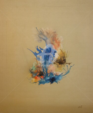 Malarstwo zatytułowany „Rorschach” autorstwa Richard Paquette, Oryginalna praca, Olej