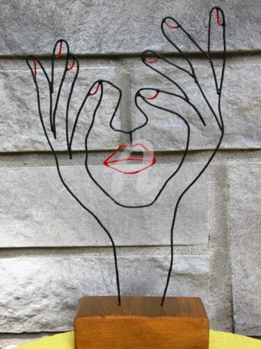 Скульптура под названием "Surprise! Bonne fêt…" - Richard Paquette, Подлинное произведение искусства, Металлы