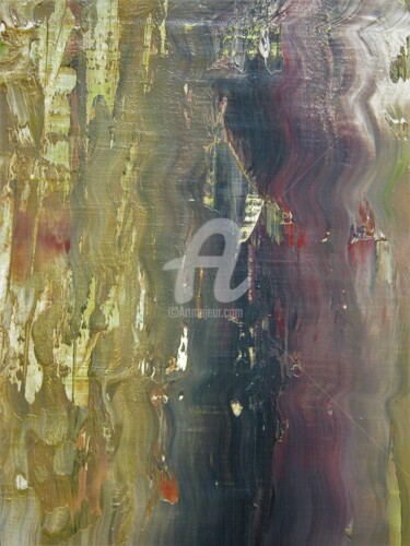 Pintura intitulada "Sous la surface 3 d…" por Richard Paquette, Obras de arte originais, Óleo