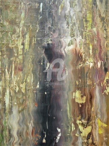 Malerei mit dem Titel "Sous la surface 6 d…" von Richard Paquette, Original-Kunstwerk, Öl