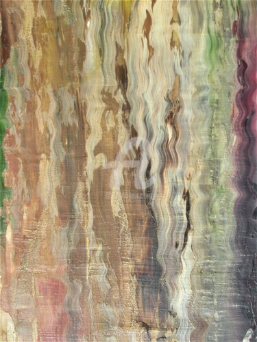 Pintura titulada "Sous la surface 7 d…" por Richard Paquette, Obra de arte original, Oleo
