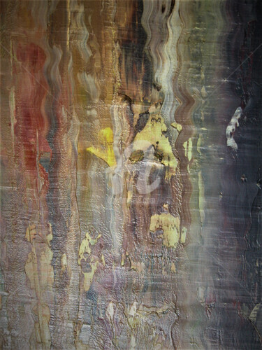 Pintura titulada "Sous la surface 9 d…" por Richard Paquette, Obra de arte original, Oleo