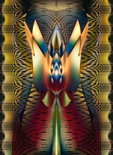 Digital Arts titled "Tricky Tulip" by Richard Dodds, Original Artwork, Digital Painting