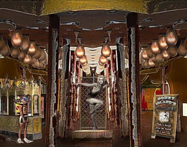 "Peep Show Coney Isl…" başlıklı Dijital Sanat Richard Dodds tarafından, Orijinal sanat