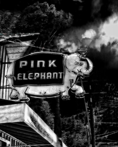 Fotografie mit dem Titel "Pink Elephant" von Richard Dodds, Original-Kunstwerk