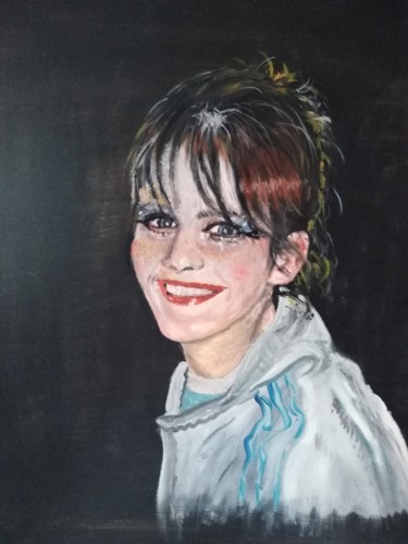 Painting titled "Séverine" by Dominique Richard, Original Artwork, Oil