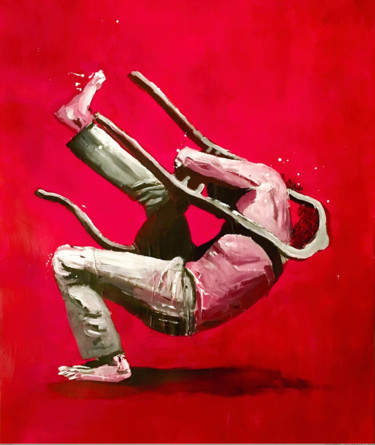 Peinture intitulée "Fighting #01.png" par Richard Fremont, Œuvre d'art originale, Autre