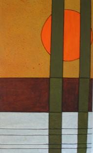 Painting titled "ARGOLIDAN SUN" by Richard Howell, Original Artwork
