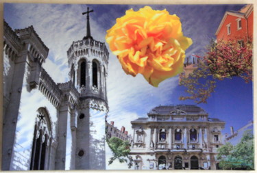 Peinture intitulée "" La rose des Celes…" par Richard Magan Ac, Œuvre d'art originale, Photo montage