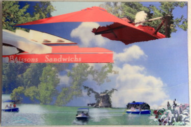 Malerei mit dem Titel "" Sandwichs "" von Richard Magan Ac, Original-Kunstwerk, Fotomontage