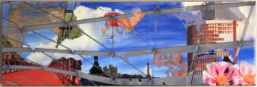 Pittura intitolato "" La passerelle "" da Richard Magan Ac, Opera d'arte originale, Fotomontaggio