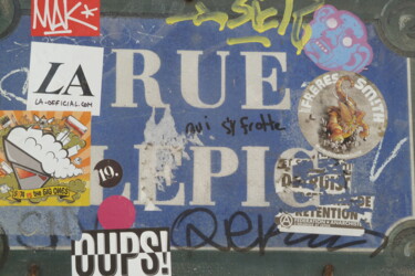 Photography titled "rue lepic" by Bruno Richer, Original Artwork, Digital Photography